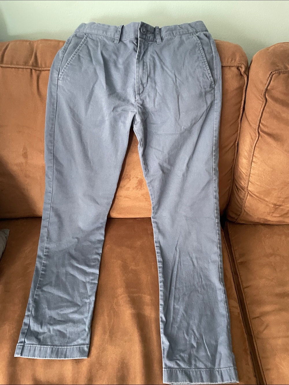 Crewcuts Boys Chinos in Slate Blue Size 14 Slim